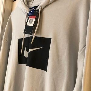 Nike Sweatshirt Tunic Gray NEW NWT Hooded Pullover Top Large